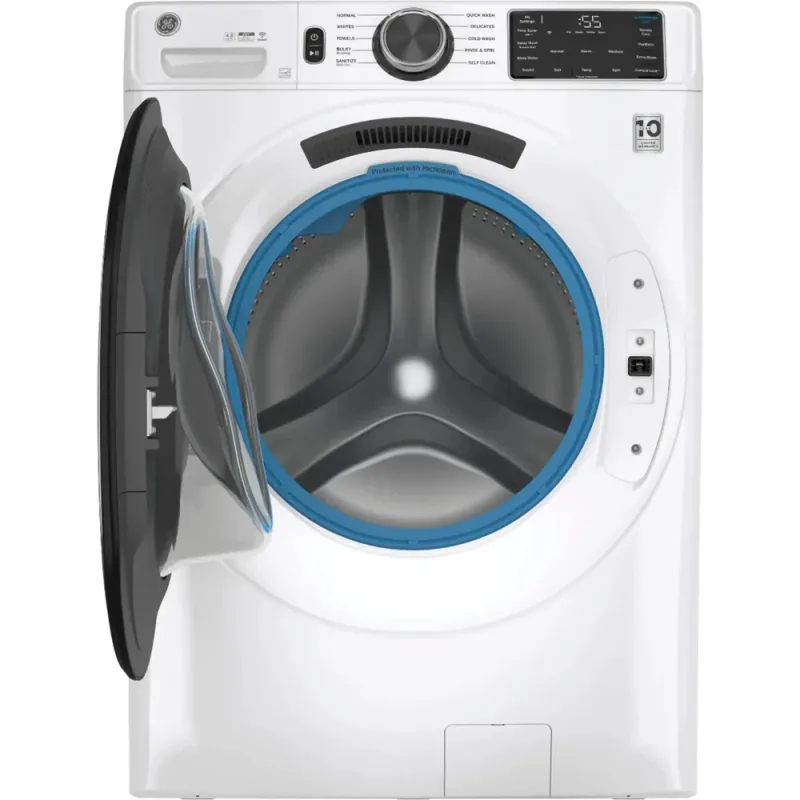 4.8 CuFt High-Efficiency Stackable Smart Front Load Washer  - White