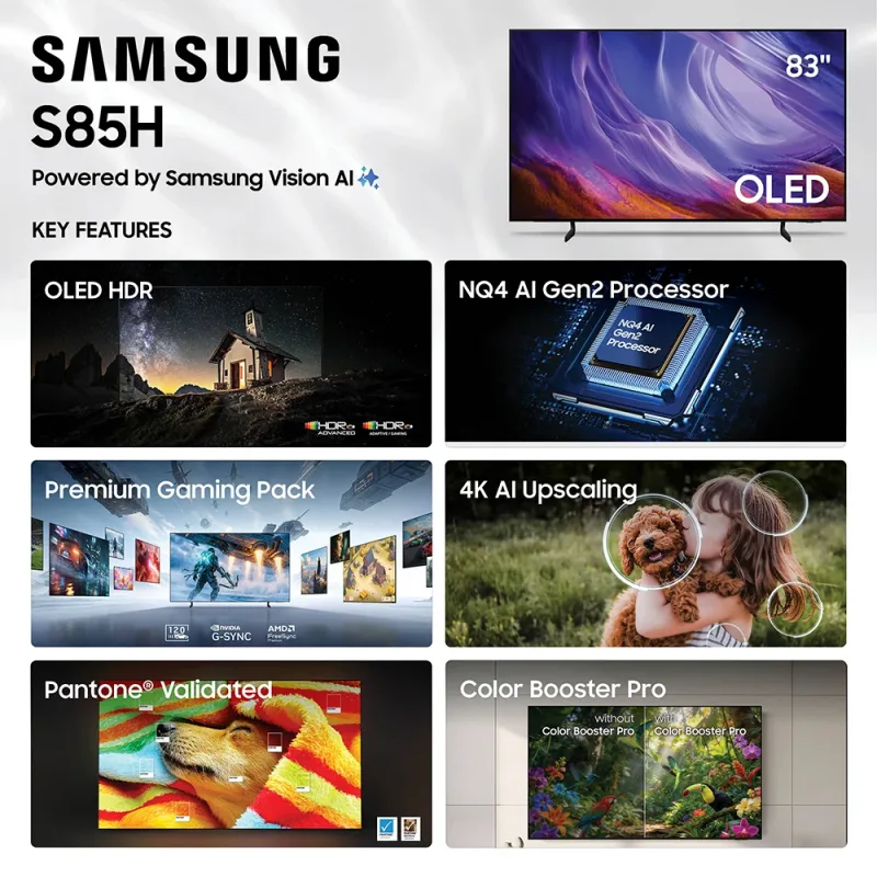 83" S85H OLED 4K UHD SmartVision AI Tizen TV