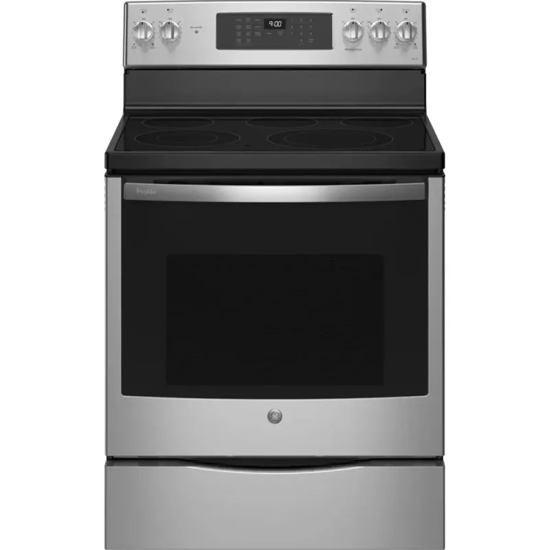Inteligentna wolnostojąca kuchenka elektryczna 6,2 CuFt z mikrofalówką nadkuchenną 2,1 CuFt 1050 W w stali nierdzewnej