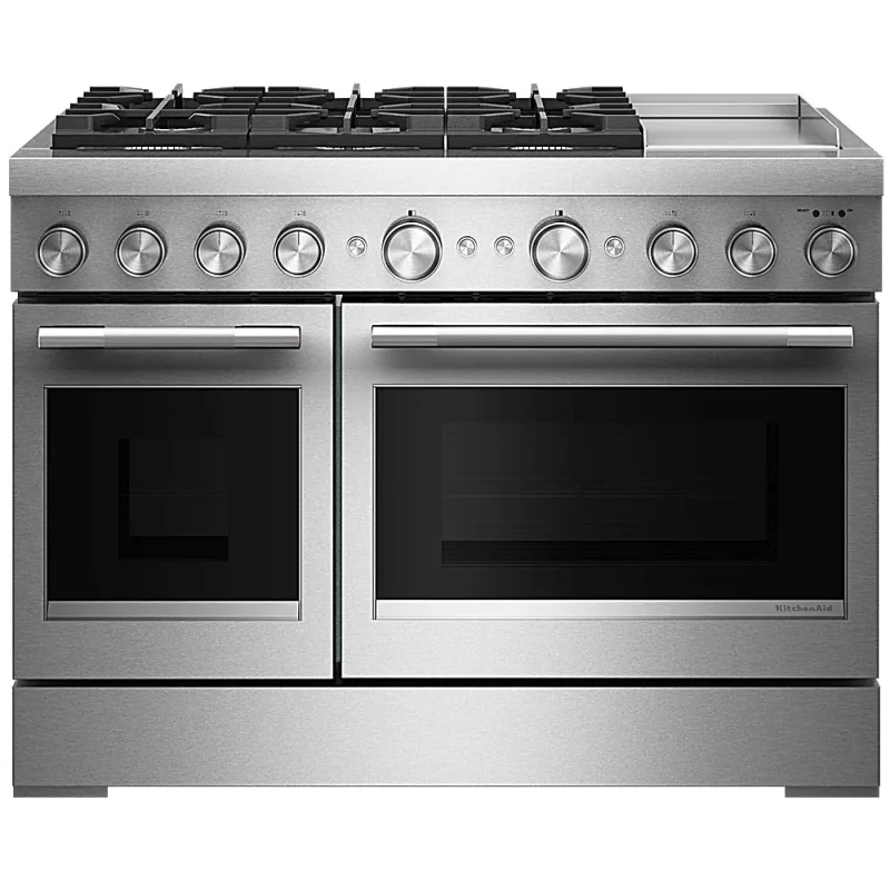 6.3 CuFt 6-Burner Commercial-Style Dual Fuel Range in Stainless Steel