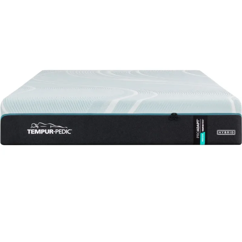 TEMPUR-LuxeAdapt® 2.0 Medium Hybrid California King Pro-madrass – grå/blå