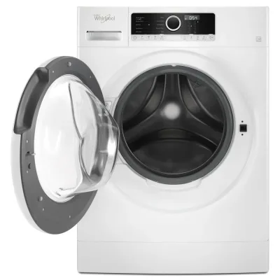 1,9 CuFt Frontlader-Waschmaschine in Weiß mit Sanitize-Funktion und optionaler Waschmittel-Dosierhilfe