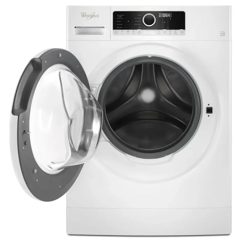 1,9 CuFt Frontlader-Waschmaschine in Weiß mit Sanitize-Funktion und optionaler Waschmittel-Dosierhilfe