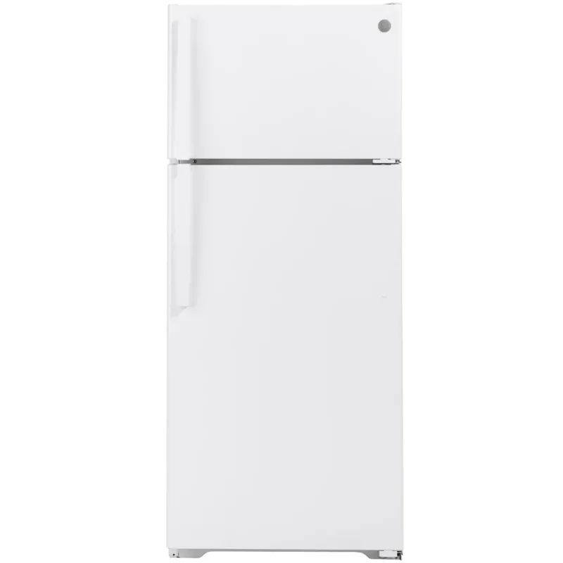 Frigorífico con congelador superior de 17,5 cu ft en blanco