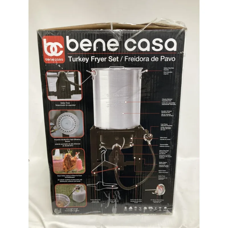 Set freidora de pavo de 30 qt