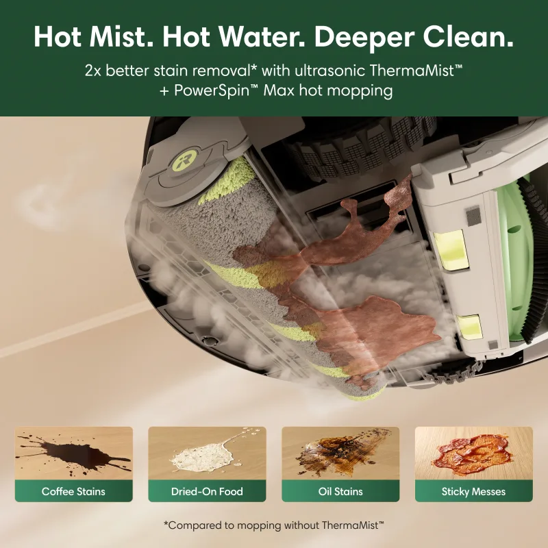 iRobot Roomba Max 875 robotstøvsuger og moppe-kombination + Auto Wash Dock