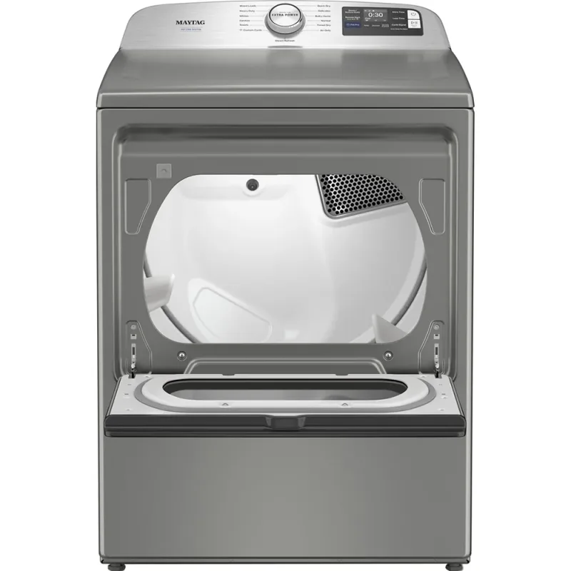 7.4 CuFt Smart Pet Pro Top Load Classic Silver Electric Dryer