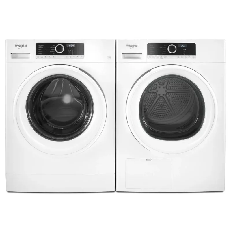 1,9 CuFt Frontlader-Waschmaschine in Weiß mit Sanitize-Funktion und optionaler Waschmittel-Dosierhilfe
