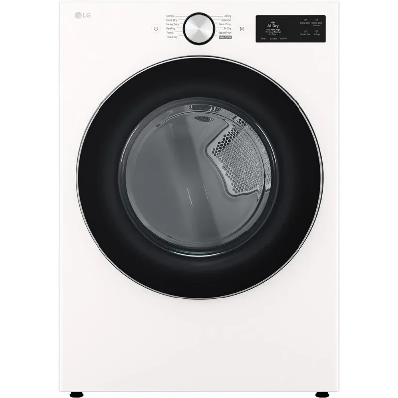 7,4 CuFt slimme voorlader elektrische droger Alpine White met AI Sensing