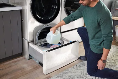 7,4 CuFt slimme voorlader elektrische droger Alpine White met AI Sensing