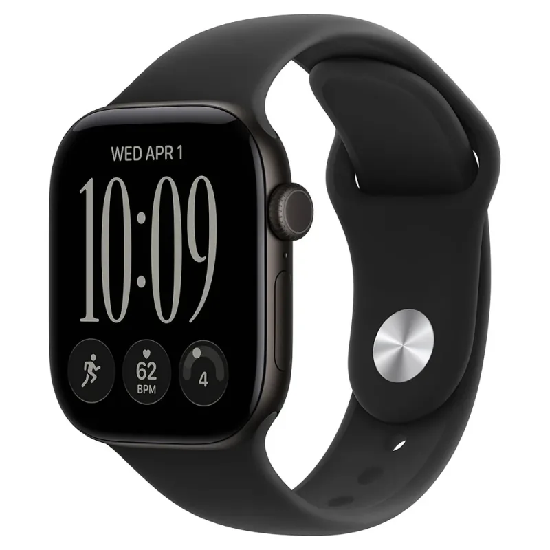 Watch Series 12 GPS, caja de aluminio negra de 46 mm - correa M/L