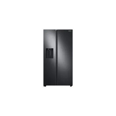 Kulkas Side-By-Side Kapasitas Besar 27,4 Cu-Ft dalam Black Stainless