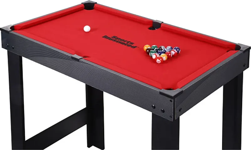 Mesa multijuego 4 en 1 con billar, ping pong, hockey y futbolín