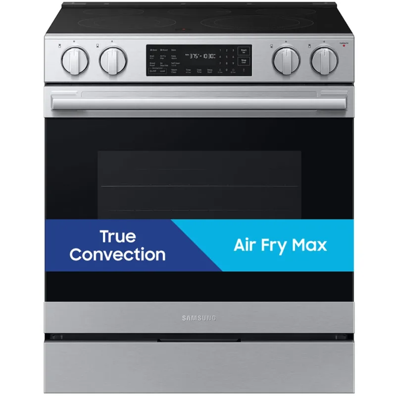 Bespoke 6.3 CuFt Smart Slide-in Electric Range in Stainless Steel