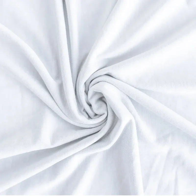 Juego de sábanas de microfibra 100% para cama queen en blanco