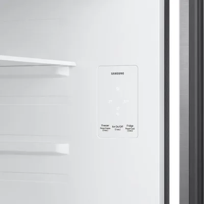 18 cu ft køleskab med topfryser - Rustfrit stål