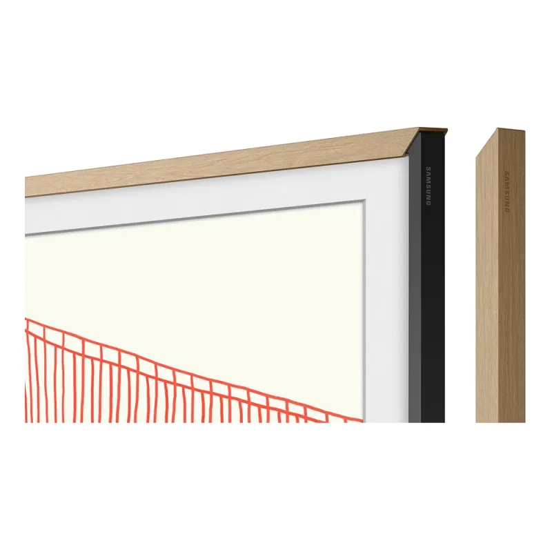 75-tommers tilpassbar ramme - moderne teak