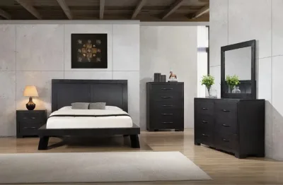 Allan Black Queen Platform Bed