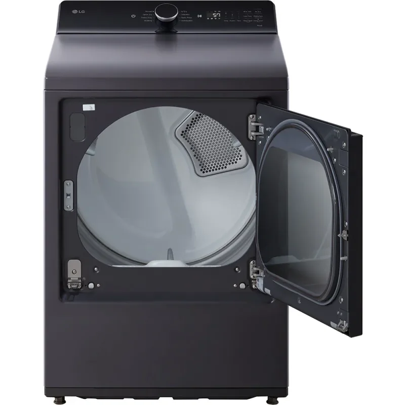 7.3 CuFt Smart Matte Black Electric Dryer with EasyLoad™ Door and AI Sensing