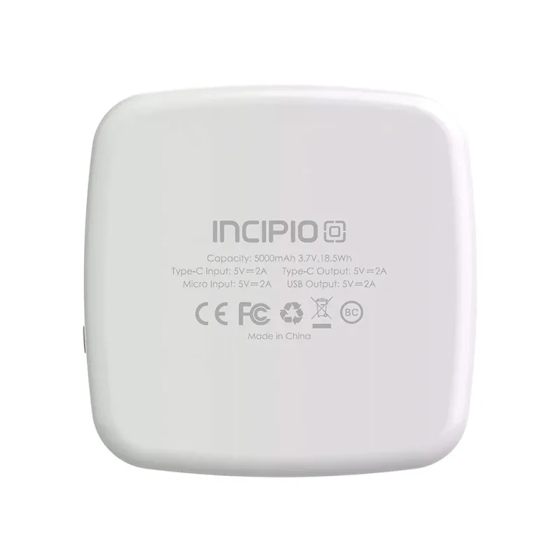 Power bank de 5000mAh com espelho compacto