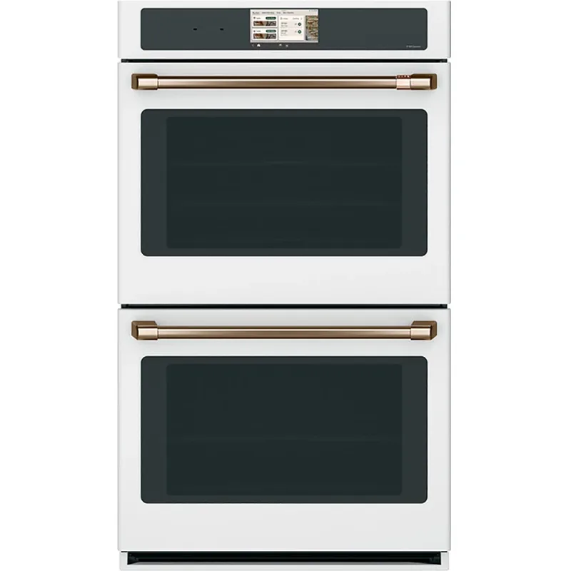 30" Smart Self-Cleaning True European Convection Double Wall Oven in Matte White